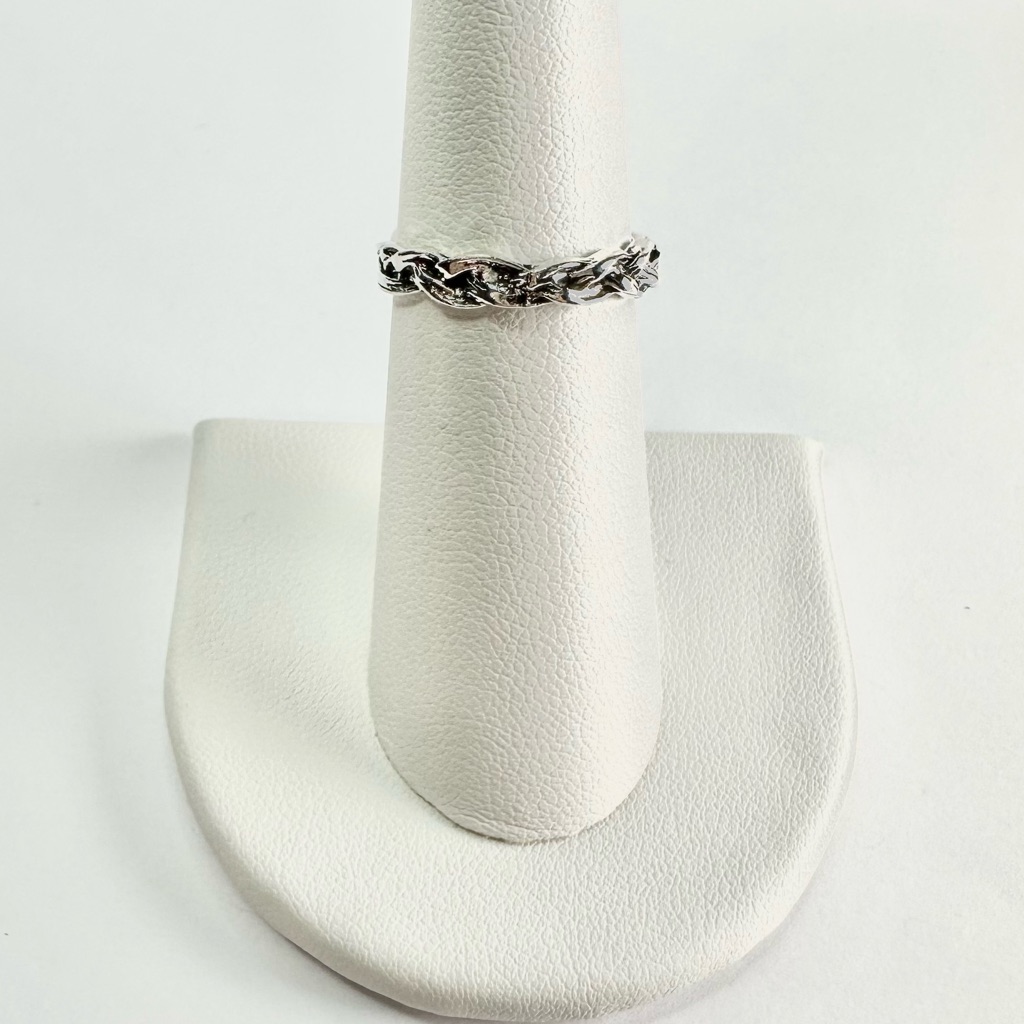 Silver Tone Boho Midi Ring